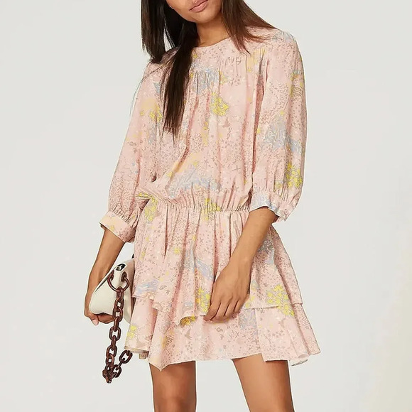 Zadig & Voltaire Rooka Print Glam Rock Dress In Orange Size S - Picture 1 of 8